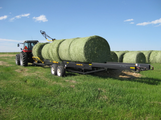 Picking bales