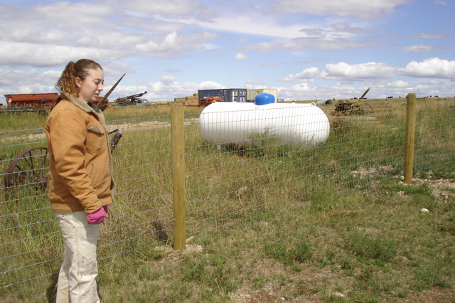 Becky & Propane Tank