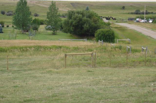 Trailer site & more new fence